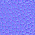 Normal map of leaf tissue layer under a microscope