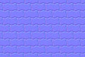 Normal map seamless pattern of pavement with interlocking wavy blocks Royalty Free Stock Photo