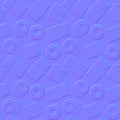 Normal map of seamless toilet paper pattern