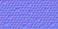 Normal map of uneven honeycomb simple seamless pattern with hollows
