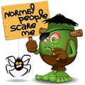 Normal People Scare Me Humorous Character Royalty Free Stock Photo