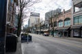 The normally bustling downtown core of Vancouver, nearly empty due to Covid-19. March 29th 2020 Sunday