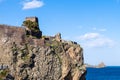 Norman castle in Aci Castello and Cyclopean Rocks