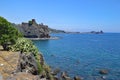 Norman Castle Aci Castello Sicily Italy Royalty Free Stock Photo