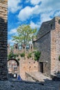 The Norman castle in Caccamo with the entrance to the castle Royalty Free Stock Photo