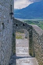 The Norman castle in Caccamo with the view of the beginning of the lake Rosamarina Royalty Free Stock Photo