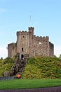 The Norman Keep inside Cardiff Castle - Cardiff Royalty Free Stock Photo