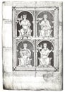 The Norman kings of England represented as patrons of the Church