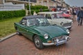 Normandie, old car show in the picturesque city of Cabourg Royalty Free Stock Photo