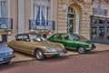 Normandie, old car show in the picturesque city of Cabourg Royalty Free Stock Photo