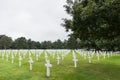 Normandy American military cemetery and memorial at Omaha Beach, Colleville-sur-Mer, Normandy, France Royalty Free Stock Photo