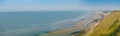 Normandy beach from the cliff