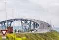 Normandy Bridge over river Seine Royalty Free Stock Photo