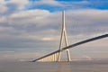 Normandy bridge view (Pont de Normandie, France)