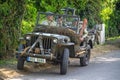 Normandy, France; 4 June 2014: U.S. Army Jeep Vehicle Used in 1944