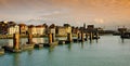 Normandy, harbor in dieppe city Royalty Free Stock Photo