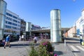 Norreport train station in Copenhagen on a summer day.