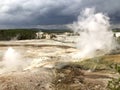 Norris geyser basin in Yellowstone Royalty Free Stock Photo