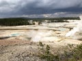 Norris geyser basin in Yellowstone Royalty Free Stock Photo