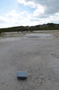 NORRIS JUNCTION, WYOMING - JUNE 7, 2017: Palpitator Spring in Back Basin Area of Norris Geyser Basin in Yellowstone National Park