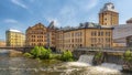 Norrkoping Motala Strom Waterfall Royalty Free Stock Photo