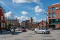 The historic  industrial landscape in Norrkoping, Sweden Royalty Free Stock Photo