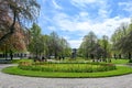 Carl Johans Park in Norrkoping during spring in Sweden