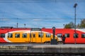 Commuter train at Norrkoping Railway Station Royalty Free Stock Photo