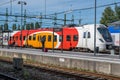 Commuter train at Norrkoping Railway Station