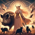 Norse mythology goddess Freyja