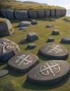 Norse runes rocks monument ancient