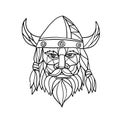 Norseman Black and White Mosaic Royalty Free Stock Photo