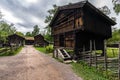 Norsk Folkemuseum in Oslo an open-air museum which incorporates traditional buildings from Norway Royalty Free Stock Photo