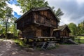 Norsk Folkemuseum in Oslo an open-air museum which incorporates traditional buildings from Norway Royalty Free Stock Photo