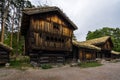 Norsk Folkemuseum in Oslo an open-air museum which incorporates traditional buildings from Norway Royalty Free Stock Photo