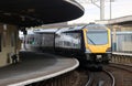 Northern trains civity dmu Carnforth station Royalty Free Stock Photo