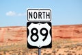 North 89 Highway Sign