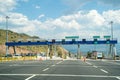 North Aegean Highway toll booths.