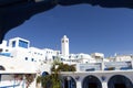 North Africa. Tunisia. Sidi Bou Said. The Typical White Mosque