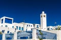 North Africa. Tunisia. Sidi Bou Said. The Typical White Mosque