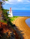 North America, Canada, New Brunswick, Caraquet lighthouse Royalty Free Stock Photo