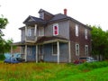 North America, Canada, New Brunswick, houses of Caraquet Royalty Free Stock Photo