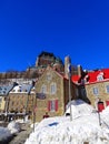 Canada, Quebec City, the lower town, the Petit Champlain district Royalty Free Stock Photo