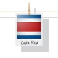 North America continent flag collection with photo of Costa Rica flag