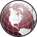 North america globe Royalty Free Stock Photo