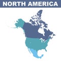 North America map Royalty Free Stock Photo