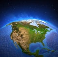 North America from space Royalty Free Stock Photo