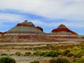 North America, USA,  Arizona, Petrified Forest National Park, Blue Mesa Royalty Free Stock Photo