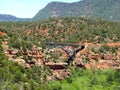 North America, USA, Arizona, Sedona, Midgley Bridge over Wilson Canyon Royalty Free Stock Photo