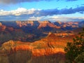 North America, USA, Arizona, sunset over Grand Canyon National Park Royalty Free Stock Photo